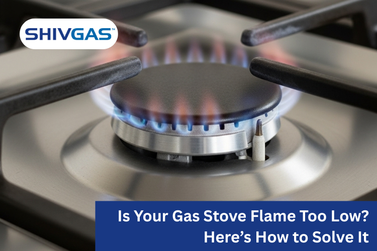 LPG gas stove low flame problem