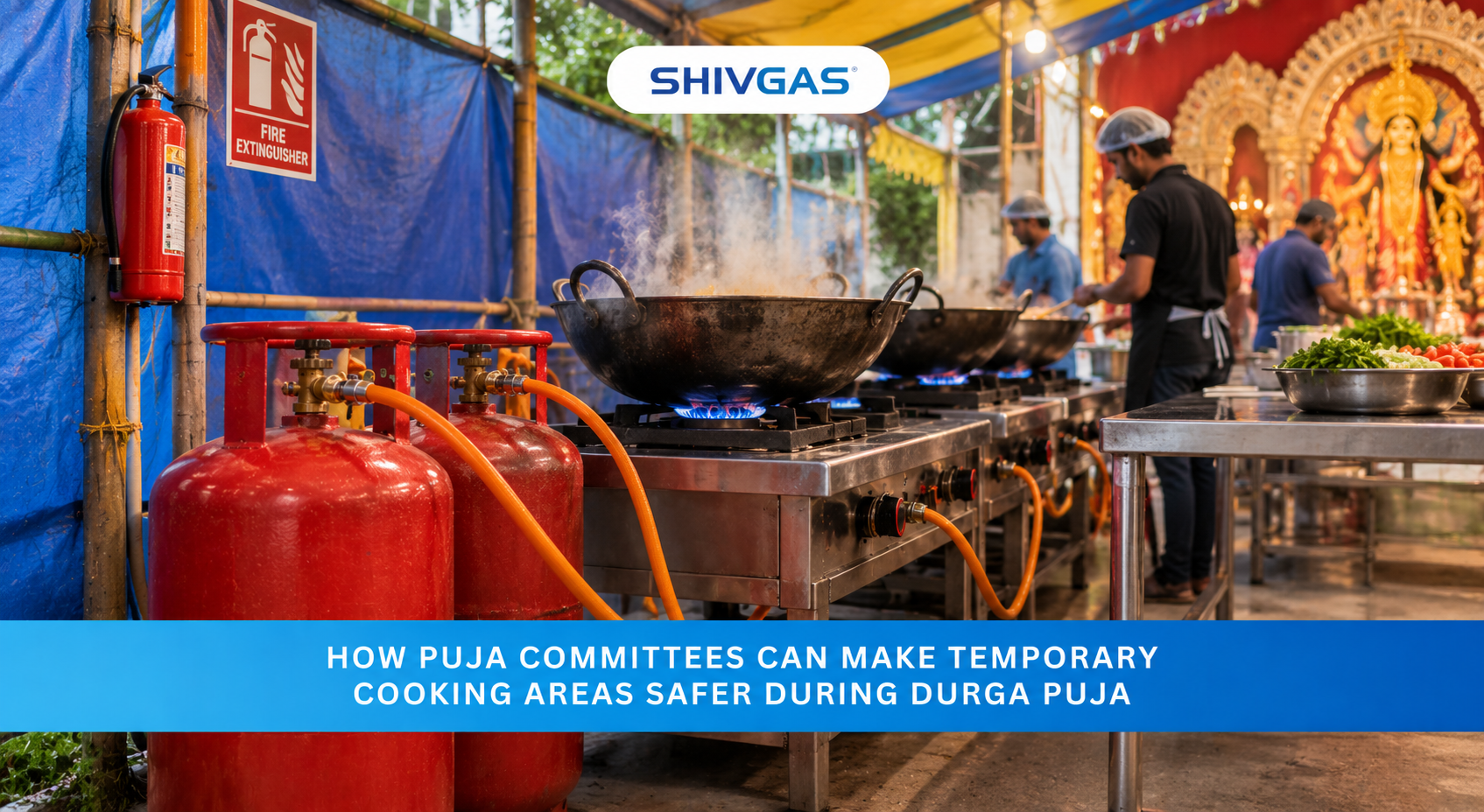 How Puja Committees Can Make Temporary Cooking Areas Safer During Durga Puja