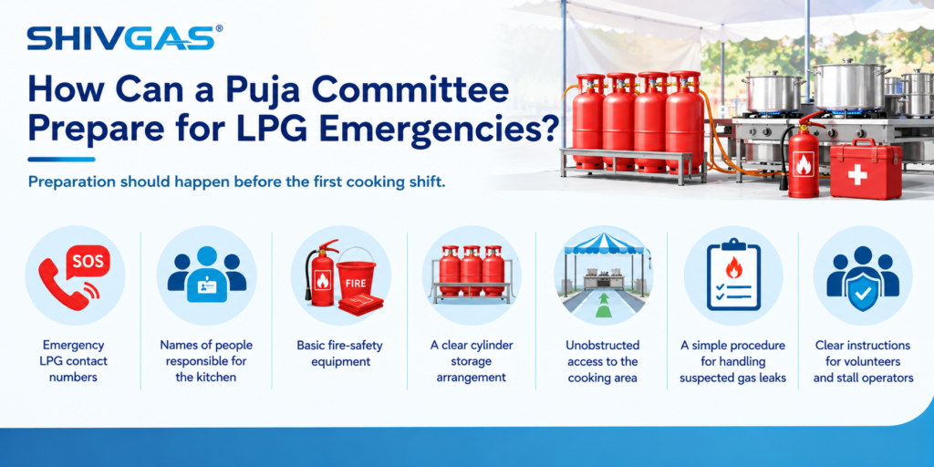 Steps Puja Committee can Take to Prepare for LPG Emergencies